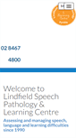 Mobile Screenshot of lindfieldspeechpathology.com.au